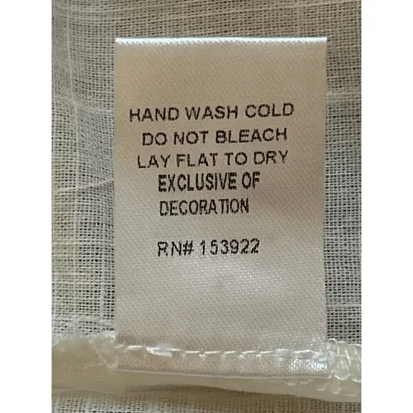 See and Be Seen Cotton Blouse White Size Large Silver Embroidery Poms NWT - Picture 9 of 9